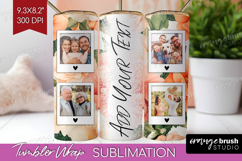 Floral Photo Tumbler PNG - Peony Flower Picture Tumbler Wrap Product Image 1