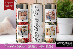 Floral Photo Tumbler PNG - Peony Flower Picture Tumbler Wrap Product Image 1