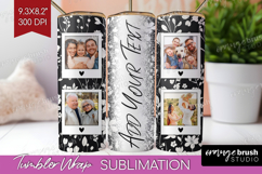 Retro Flowers Photo Tumbler PNG - Floral Picture Tumbler Product Image 1