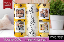 Retro Flowers Photo Tumbler PNG - Floral Picture Tumbler Product Image 1