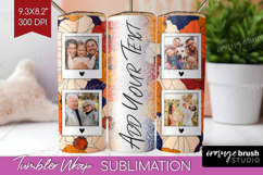 Retro Flowers Photo Tumbler PNG - Floral Picture Tumbler Product Image 1