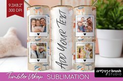 Christmas Photo Tumbler PNG - Snowman Picture Tumbler Wrap Product Image 1