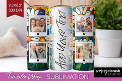 Stained Glass Photo Tumbler PNG - Flowers Picture Tumbler Product Image 1
