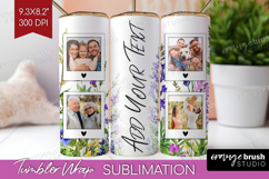 Wildflowers Photo Tumbler PNG - Summer Flowers Picture Wrap Product Image 1