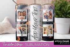 Photo Tumbler Wrap, Marble Family Frame Tumbler Sublimation Product Image 1