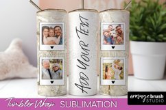Photo Tumbler Wrap, Marble Family Frame Tumbler Sublimation Product Image 1