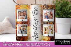 Photo Tumbler Wrap, Marble Family Frame Tumbler Sublimation Product Image 1