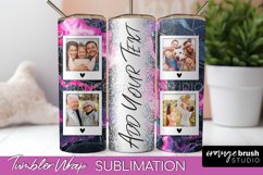 Photo Tumbler Wrap, Marble Family Frame Tumbler Sublimation Product Image 1