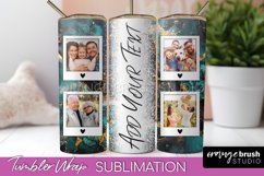 Photo Tumbler Wrap, Marble Family Frame Tumbler Sublimation Product Image 1