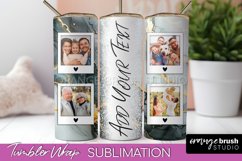 Photo Tumbler Wrap, Marble Family Frame Tumbler Sublimation Product Image 1