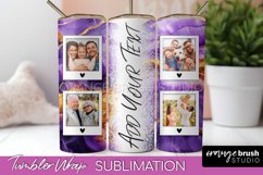 Photo Tumbler Wrap, Marble Family Frame Tumbler Sublimation Product Image 1