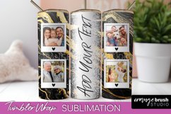Photo Tumbler Wrap, Marble Family Frame Tumbler Sublimation Product Image 1