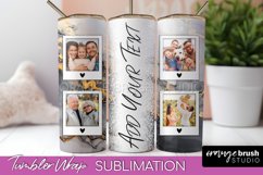 Photo Tumbler Wrap, Marble Family Frame Tumbler Sublimation Product Image 1