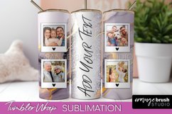 Photo Tumbler Wrap, Marble Family Frame Tumbler Sublimation Product Image 1