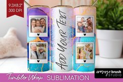 Alcohol Ink Photo Tumbler PNG - Marble Picture Tumbler Wrap Product Image 1