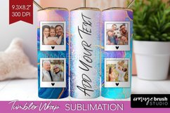Alcohol Ink Photo Tumbler PNG - Marble Picture Tumbler Wrap Product Image 1