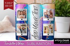 Alcohol Ink Photo Tumbler PNG - Marble Picture Tumbler Wrap Product Image 1