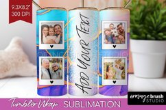 Alcohol Ink Photo Tumbler PNG - Marble Picture Tumbler Wrap Product Image 1