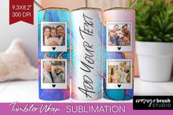 Alcohol Ink Photo Tumbler PNG - Marble Picture Tumbler Wrap Product Image 1