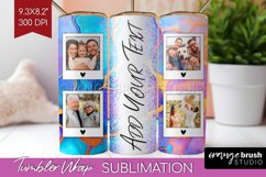 Alcohol Ink Photo Tumbler PNG - Marble Picture Tumbler Wrap Product Image 1