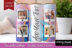 Alcohol Ink Photo Tumbler PNG - Marble Picture Tumbler Wrap Product Image 1
