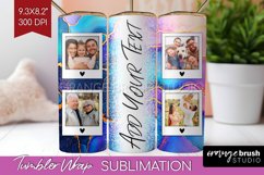 Alcohol Ink Photo Tumbler PNG - Marble Picture Tumbler Wrap Product Image 1
