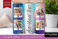 Alcohol Ink Photo Tumbler PNG - Marble Picture Tumbler Wrap Product Image 1