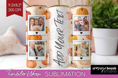 Pumpkun Photo Tumbler PNG - Fall Picture Tumbler Wrap Product Image 1