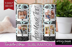 Folk Flowers Photo Tumbler PNG - Floral Picture Tumbler Wrap Product Image 1