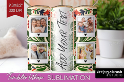 Folk Flowers Photo Tumbler PNG - Floral Picture Tumbler Wrap Product Image 1