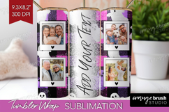 Halloween Photo Tumbler PNG - Spooky Picture Tumbler Wrap Product Image 1