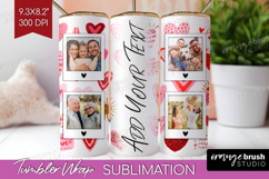 Heart Pattern Photo Tumbler PNG - Valentines Day Picture Product Image 1