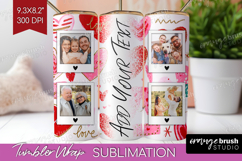 Heart Pattern Photo Tumbler PNG - Valentines Day Picture Product Image 1