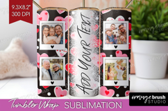 Heart Pattern Photo Tumbler PNG - Valentines Day Picture Product Image 1