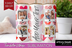 Heart Pattern Photo Tumbler PNG - Valentines Day Picture Product Image 1