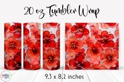 Elegant Floral Tumbler Wrap Bundle | Flowers In Epoxy Resin Product Image 6