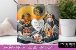 Photo Tumbler Wrap, Boho Family Frame Tumbler Sublimation Product Image 1