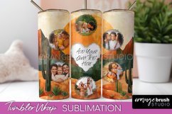 Photo Tumbler Wrap, Boho Family Frame Tumbler Sublimation Product Image 1