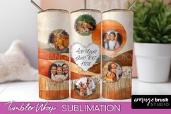 Photo Tumbler Wrap, Boho Family Frame Tumbler Sublimation Product Image 1