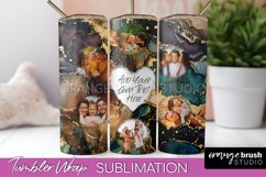 Photo Tumbler Wrap, Marble Family Frame Tumbler Sublimation Product Image 1