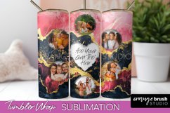 Photo Tumbler Wrap, Marble Family Frame Tumbler Sublimation Product Image 1