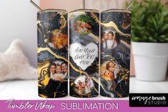Photo Tumbler Wrap, Marble Family Frame Tumbler Sublimation Product Image 1