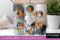 Photo Tumbler Wrap, Marble Family Frame Tumbler Sublimation Product Image 1