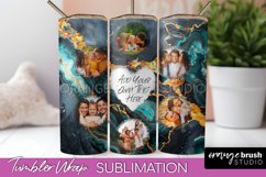 Photo Tumbler Wrap, Marble Family Frame Tumbler Sublimation Product Image 1