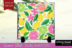 Abstract Fruit Slate PNG - Tutti Frutti Square Slate Product Image 1