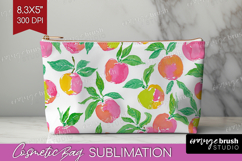 Abstract Fruit Cosmetic Bag - Tutti Frutti Makeup Bag PNG Product Image 1