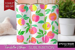 Abstract Fruit Tumbler Wrap - Tutti Frutti Tumbler PNG Product Image 1