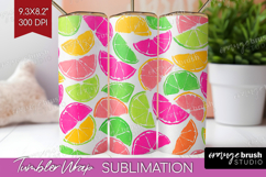 Abstract Fruit Tumbler Wrap - Tutti Frutti Tumbler PNG Product Image 1