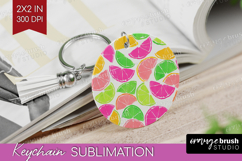 Abstract Fruit Keychain PNG - Tutti Frutti Keychain Product Image 1