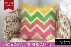 Abstract Fruit Pillow Sublimation - Tutti Frutti Pillow PNG Product Image 1